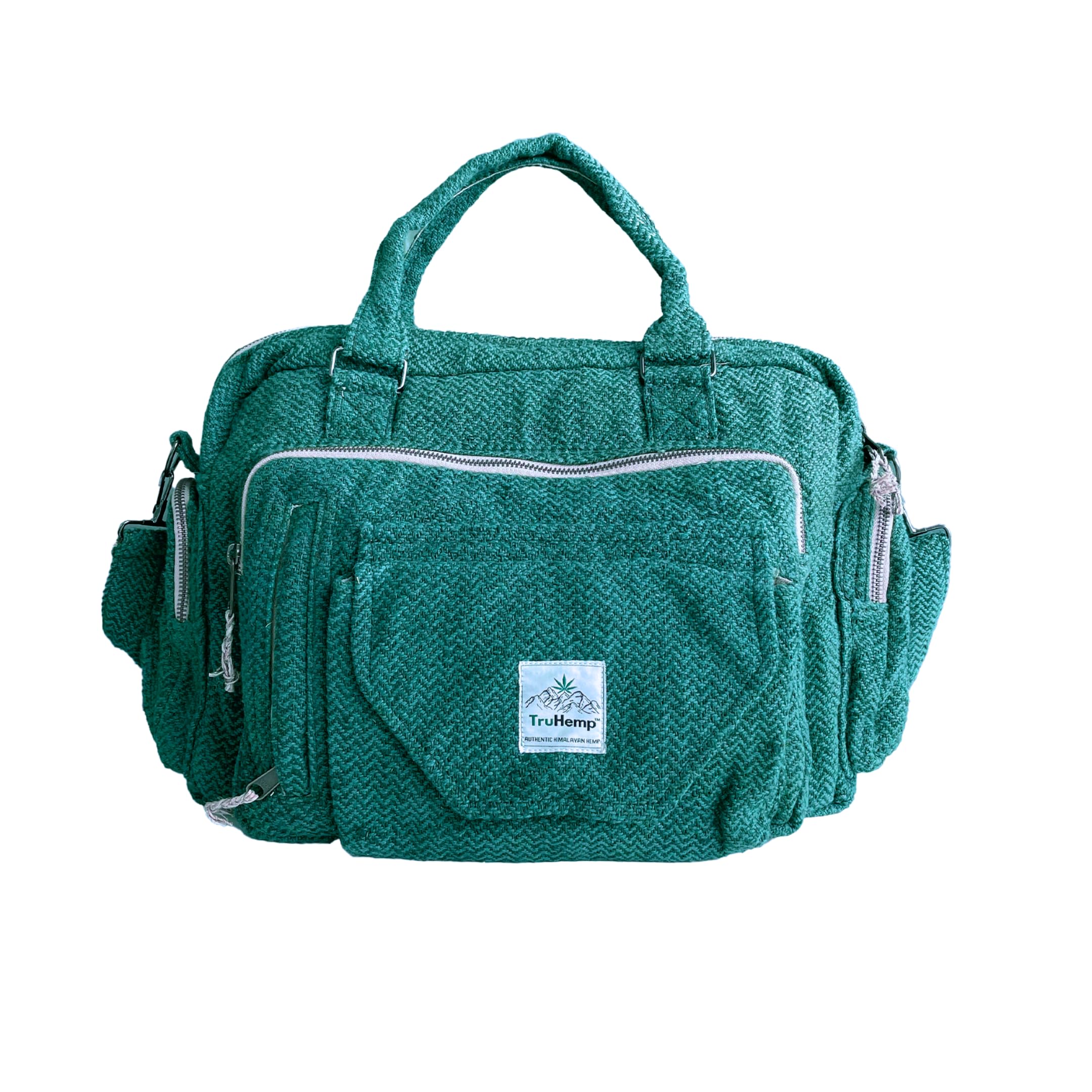 TruHemp Eco Laptop Side Bag | Sustainable Hand-loomed Hemp Laptop Bag | YKK Zipper Unisex Travel Laptop Bag (Green) (B0D5R8DS9P) Amazon Price History, Amazon Price Tracker