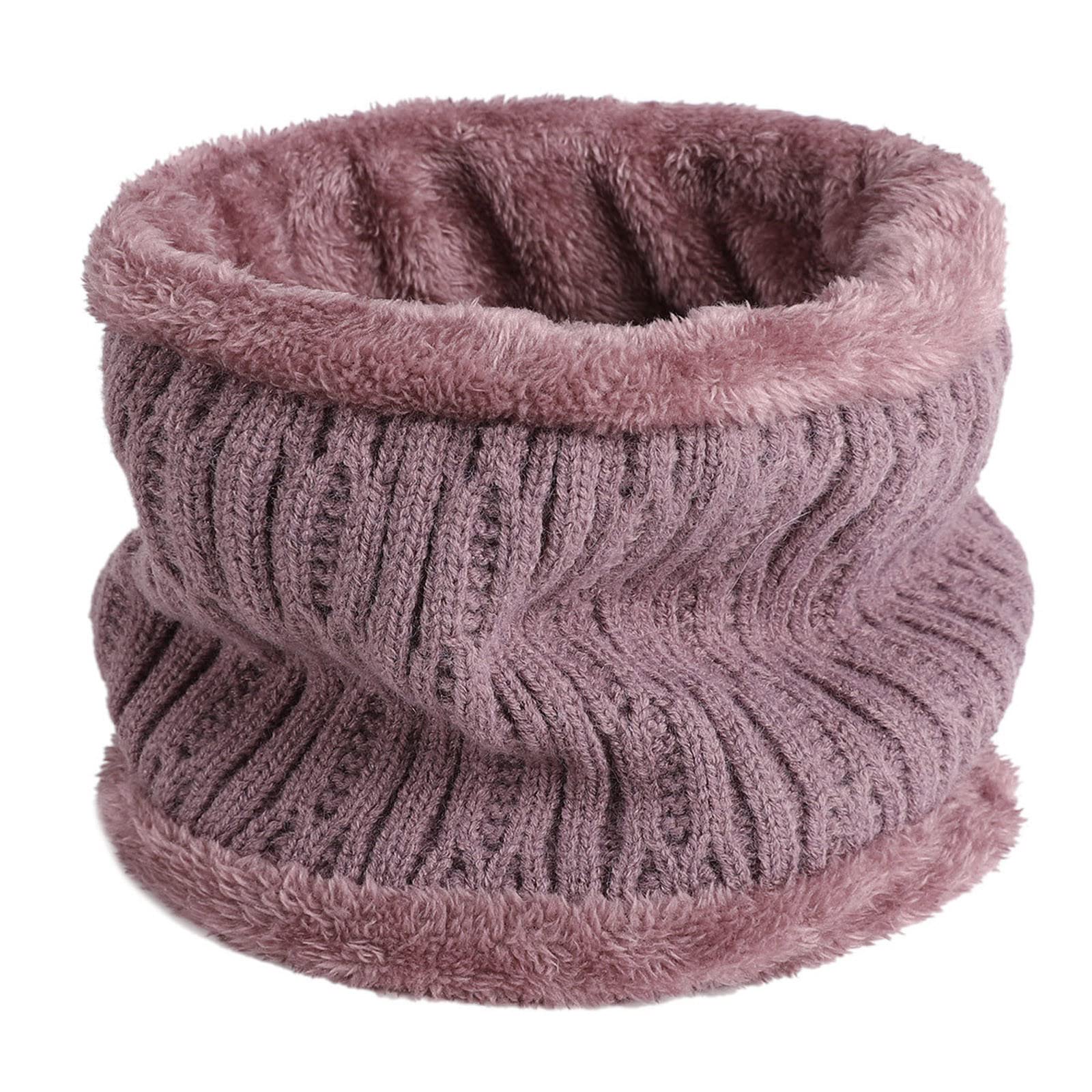 Women&Men Winter Slouchy Knit Warm Scarf Knitted Wool Bib Windproof Scarf Cowl Scarf