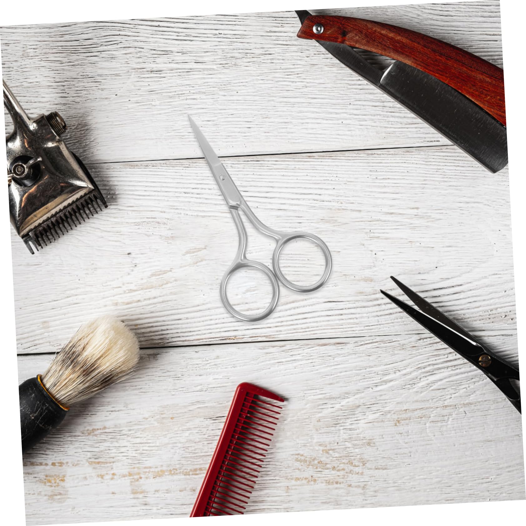 HONMEET Portable Beauty Scissor Eyebrow Trimmer Reusable Grooming Scissor Present for Friends