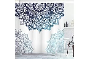 Ambesonne Flora Tapestry Shower Curtain