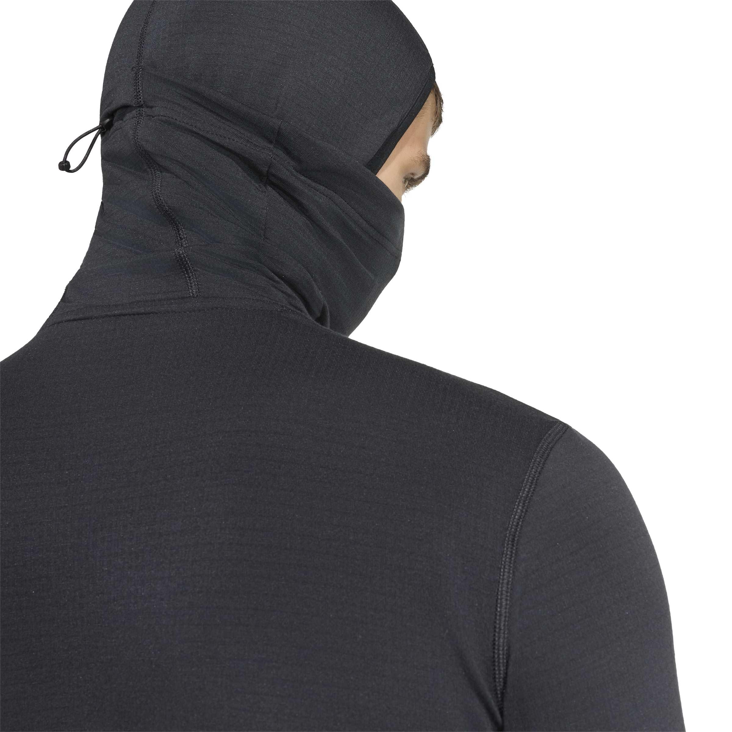 adidas Mezczyzni Adi365 Running Essentials Winterized Long Sleeve Sweatshirt, black, L
