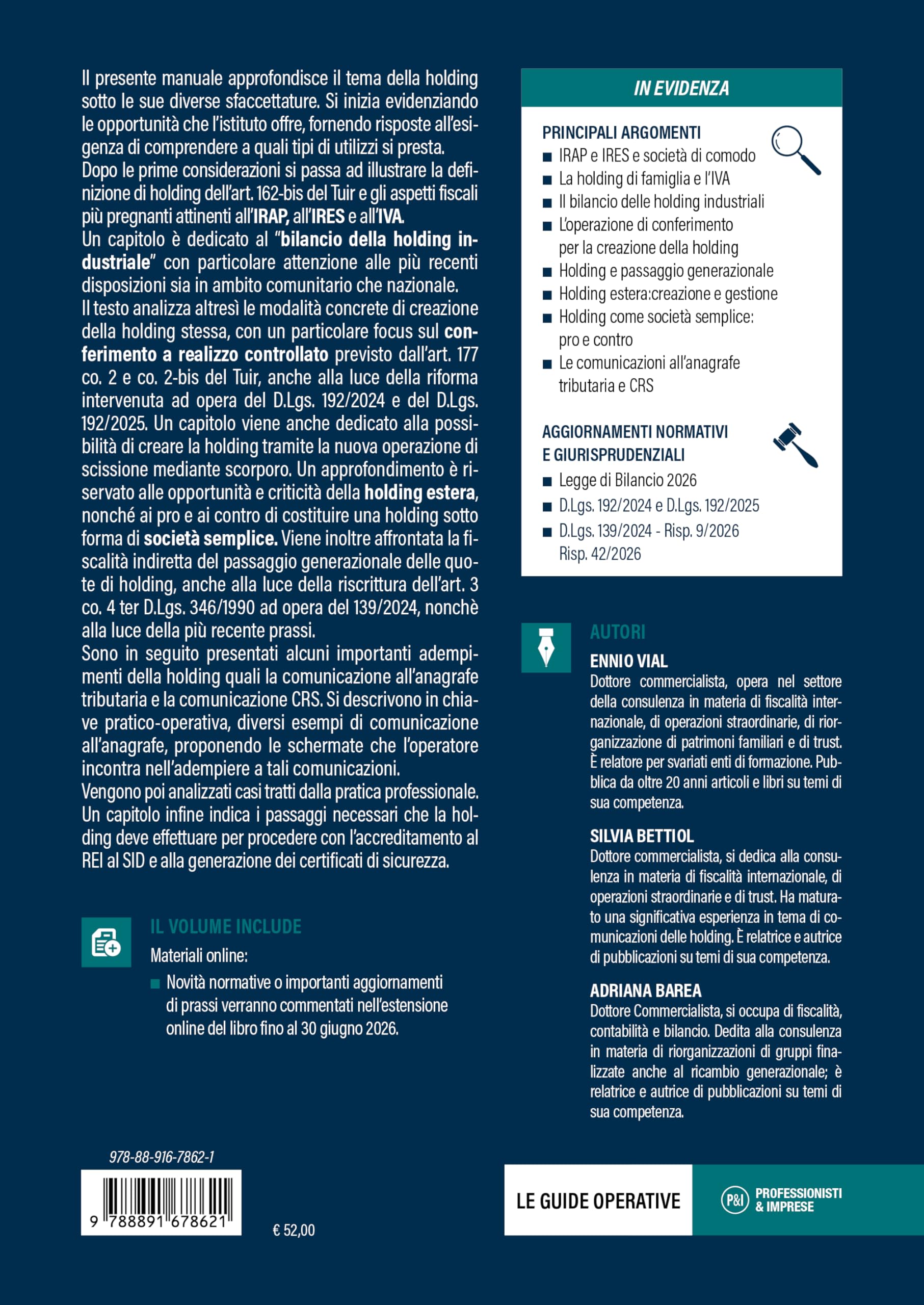 Fiscalità e adempimenti delle holding 2026. Guida operativa alla costituzione e alla gestione di una holding