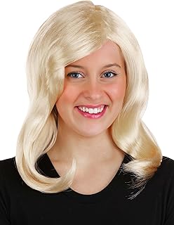 Women's Legally Blonde 2 Elle Woods Costume Wig - Blonde Movie Character Cosplay Wig with Curls for Halloween