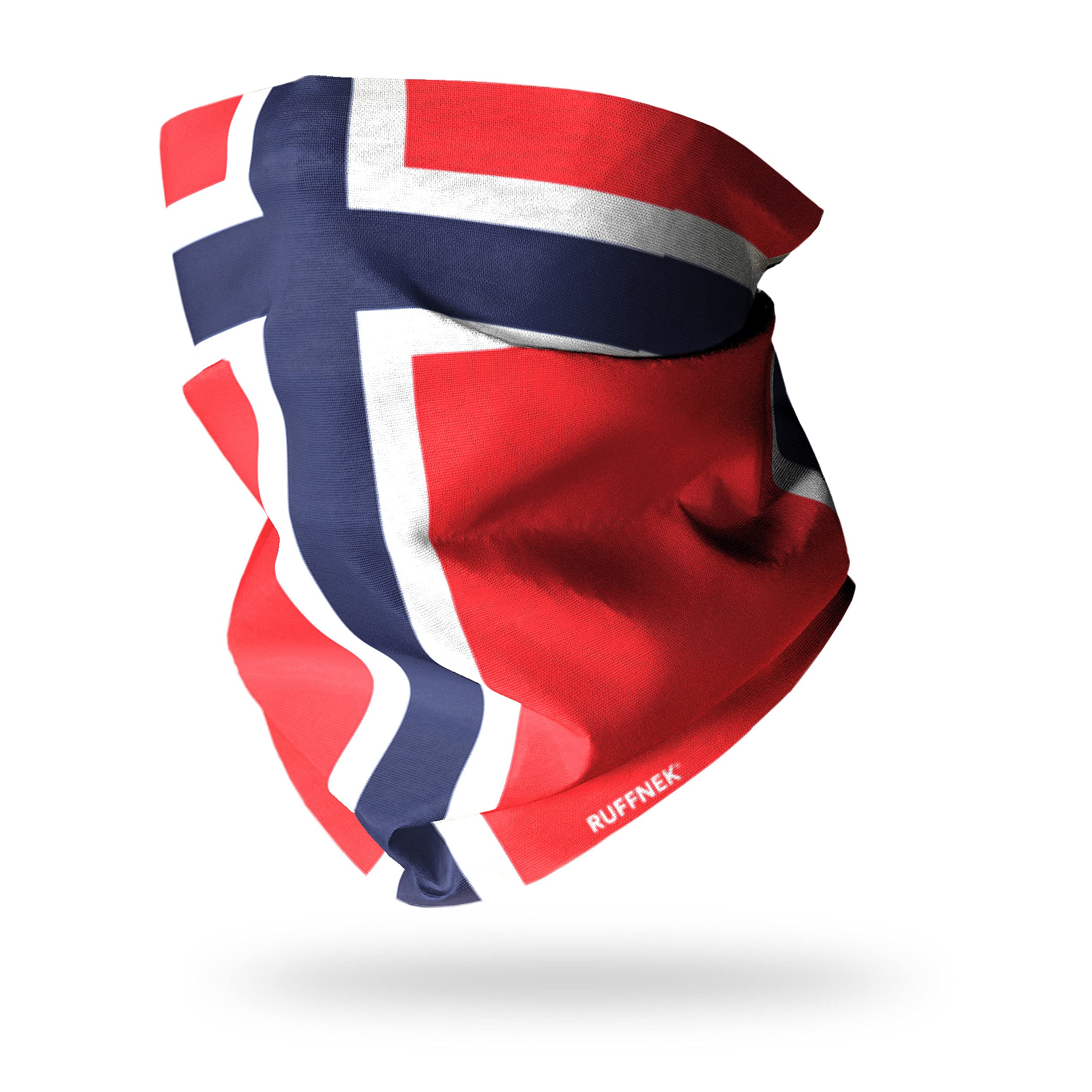 Ruffnek FLAG OF NORWAY Multifunctional Neck Warmer Tube Scarf Snood - Men, Women & children - ONE SIZE