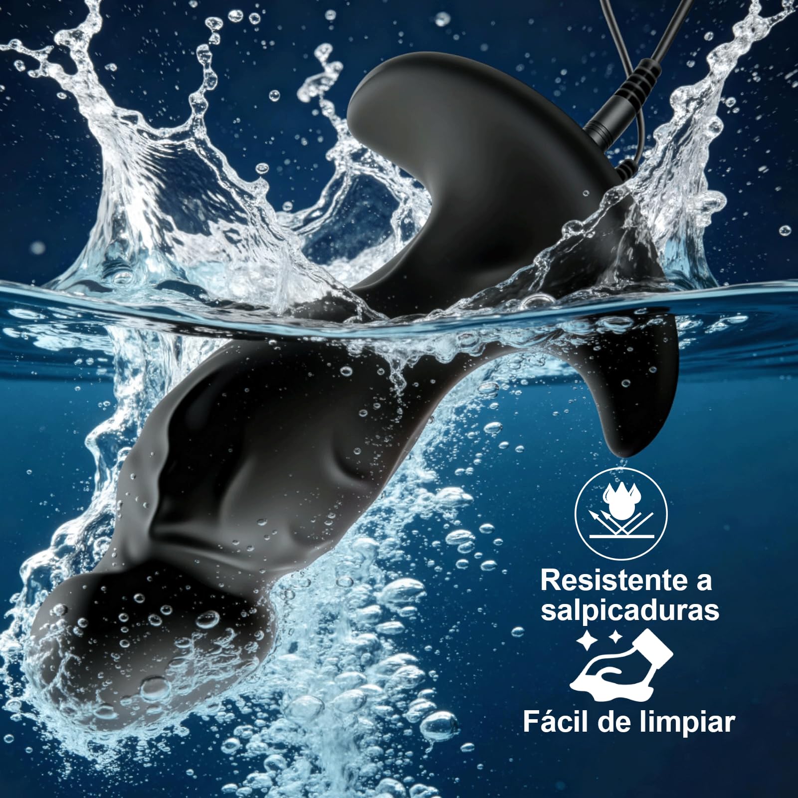 Electroshock Plug Anal Estimulador de Próstata Hombre Dilatador Anal Electroestimulación Butt Plug Silicona Estimulación Eléctrica Anillos de Pene con Anfitrión Mujeres Punto G Masajeador Bdsms