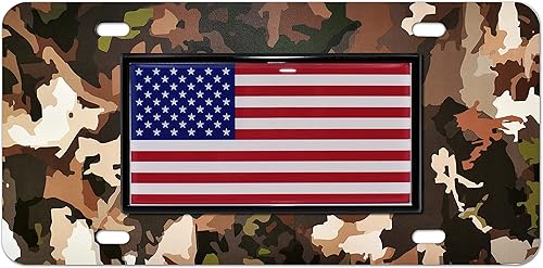 Miniatura 8 de Elektroplate Placa negra con bandera de Estados Unidos Cuadro negro,Acero inoxidable,Urban Camo,Camuflaje del