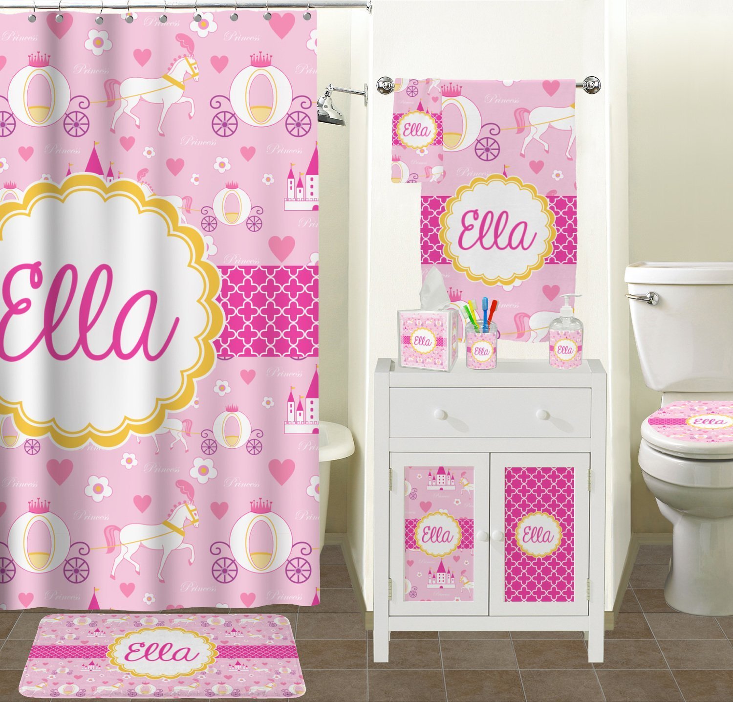 RNK Shops Personalized Princess Carriage Tissue Box Cover