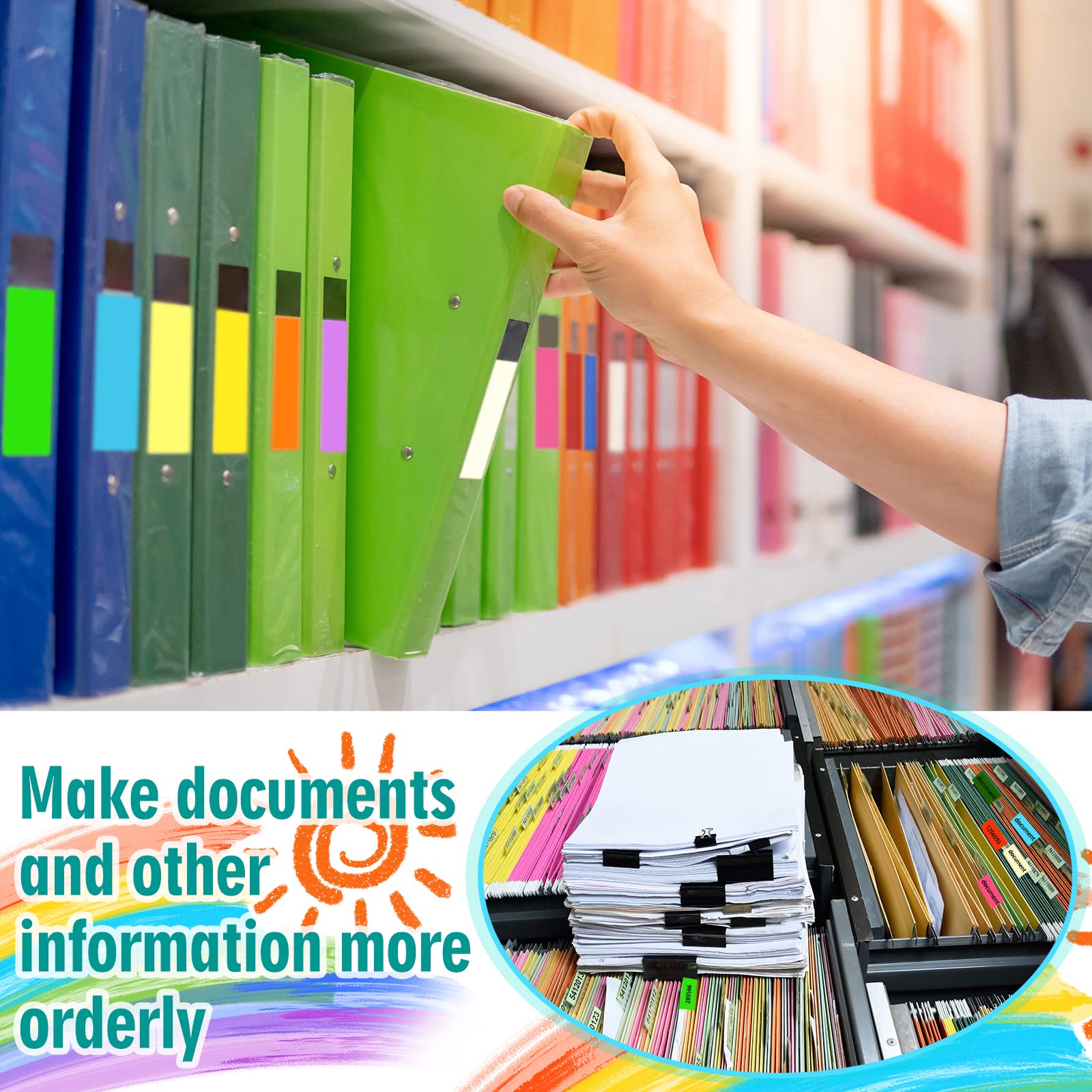 65x30mm Rectangulaire Code Couleur Autocollants - Lot De 45 En Couleur Rectangle Étiquettes Collantes - 30 Colours Disponible - Fluorescent Rose Vif Magenta