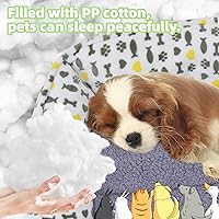 Vista 6 de Sofá Cama para Perro, Cama Anti-Ansiedad para Perro, Cama Rectangular Lavable con Colchón Gris, Grande