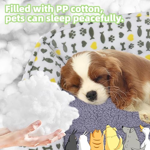 Miniatura 6 de Sofá cama para perro, cama antiansiedad para perro, cama rectangular lavable con colchón gris, grande