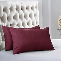 Vista 25 de Evolive Juego de 2 fundas de almohada de microfibra cepillada ultrasuave de tamaño estándar de 20 x 30 pulgadas con cierre de sobre