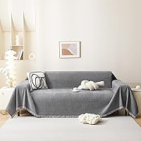 Vista 11 de MEETSKY Funda de sofá para sofá de cojines, protector de muebles de sofá, fundas de sofá de chenilla, fundas de sofá seccional para mascotas, funda