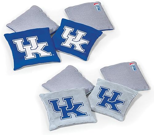 Miniatura 42 de Wild Sports - Puf de doble cara NCAA College de 8 unidades, bolsas de lanzamiento prémium para juego de cornhole, ideal para portones traseros