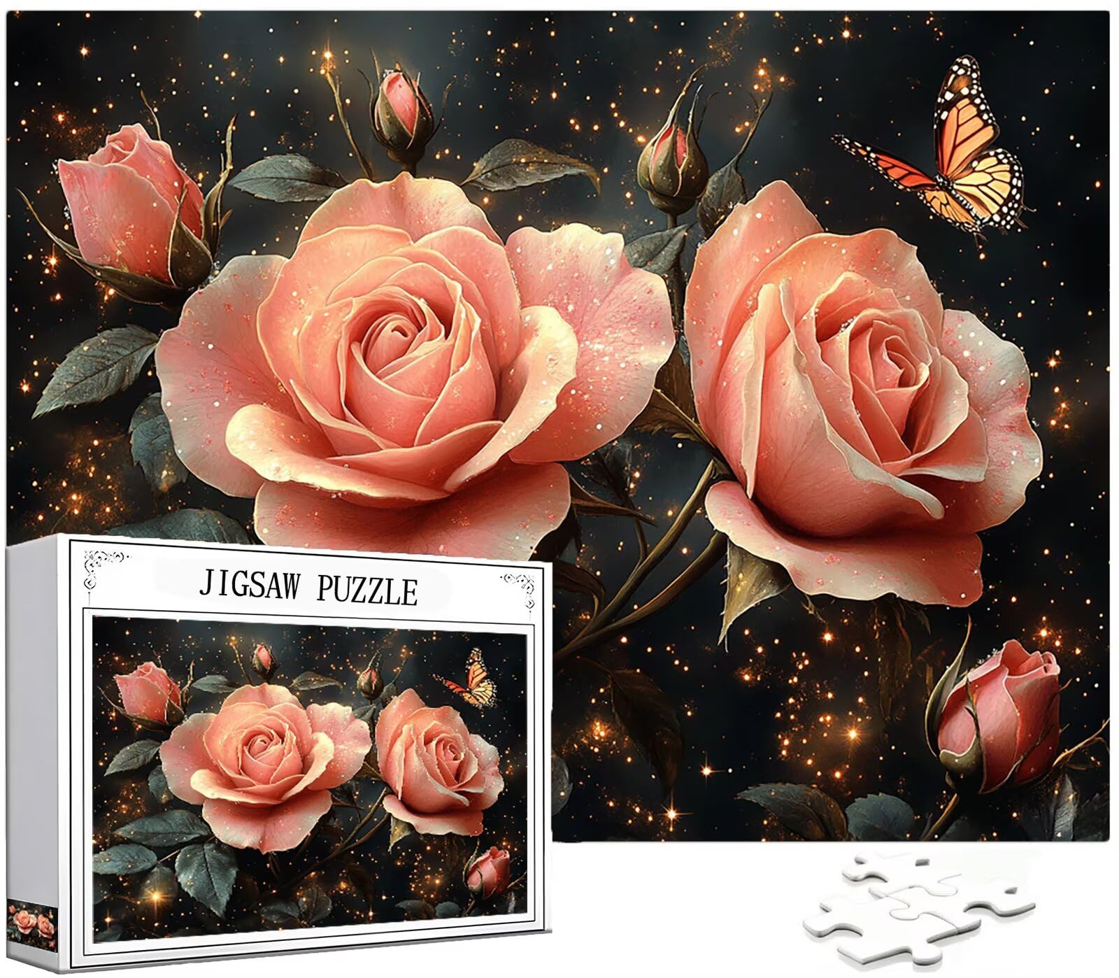 Motyl Puzzle 1500 elementów dla dorosłych, duże drewniane puzzle motyl wzór, 87 x 57 cm układanka DIY rzemiosło 14 lat działalność rodzinna z opakowaniem prezentu do dekoracji ścian domu, model377