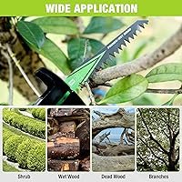 Vista 12 de WORKPRO Juego de hojas de sierra recíproca de madera de 5 piezas, 9 pulgadas, 5TPI, CR-V, kit de hojas de sierra de acero para Bosch, Black &