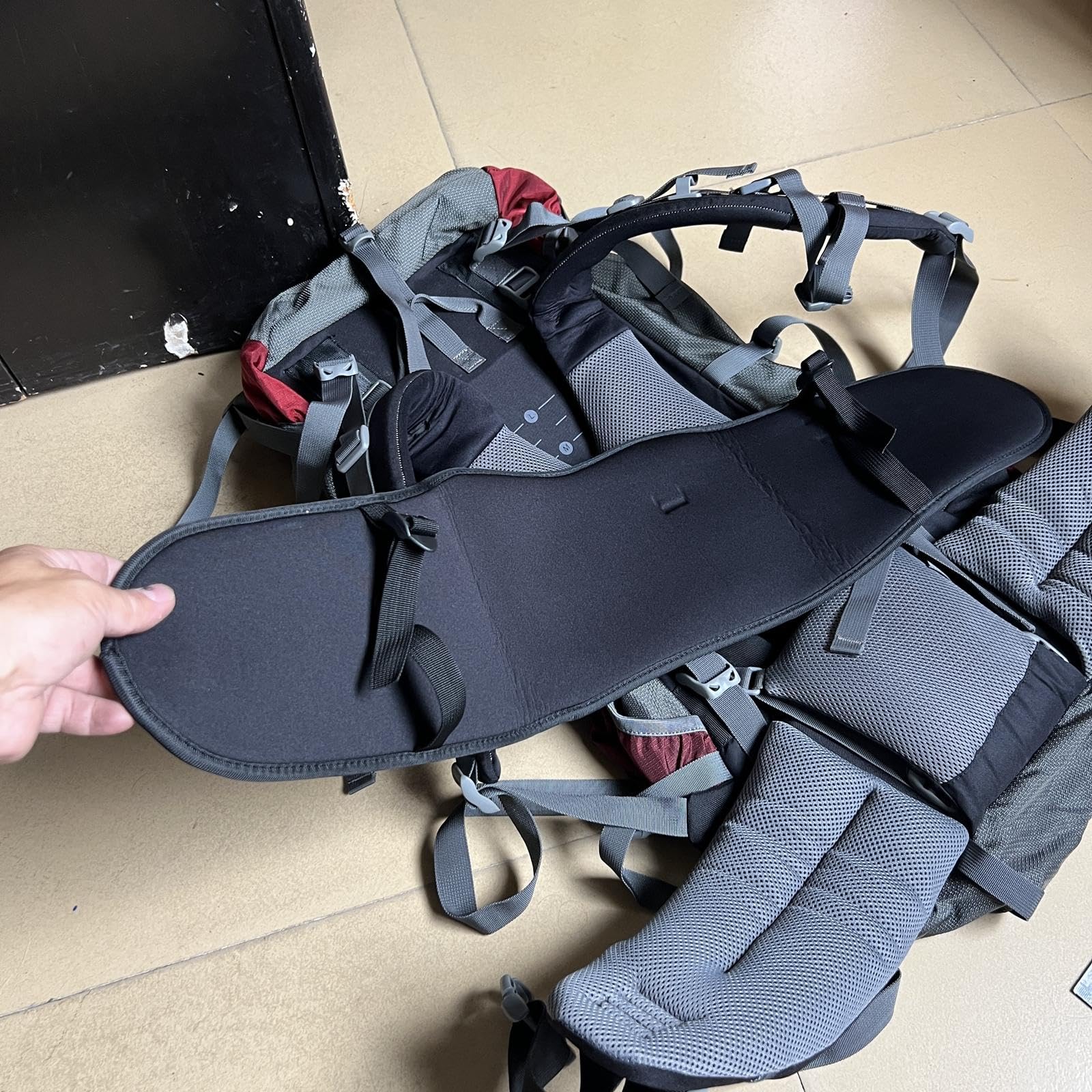 Cojín Lumbar de Neopreno para Mochila, Soporte para Senderismo, Almohadilla para Cinturón de Cadera, Mochila para Exteriores