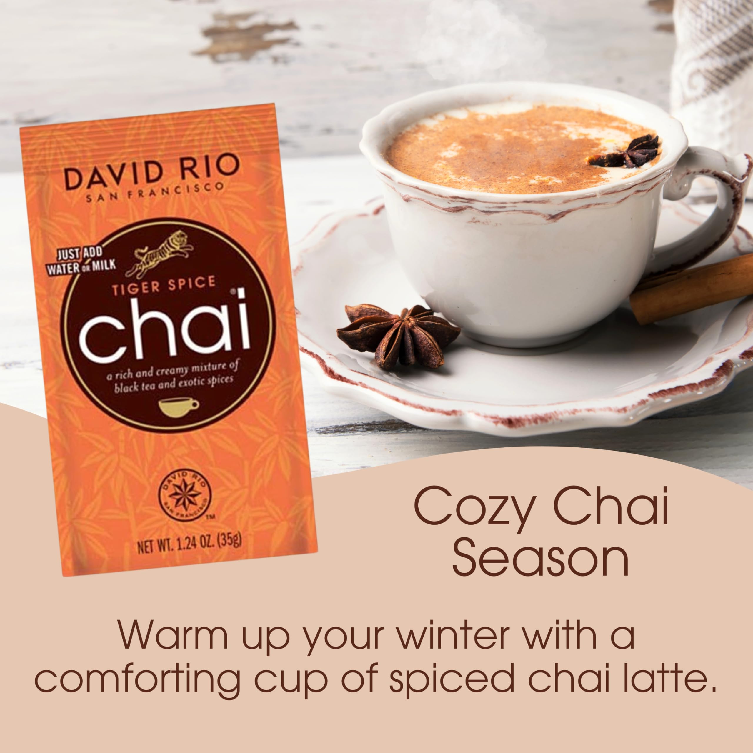 Amazon.com : Tiger Spice Chai Tea Latte Mix, 1.24 Oz (Pack of 48