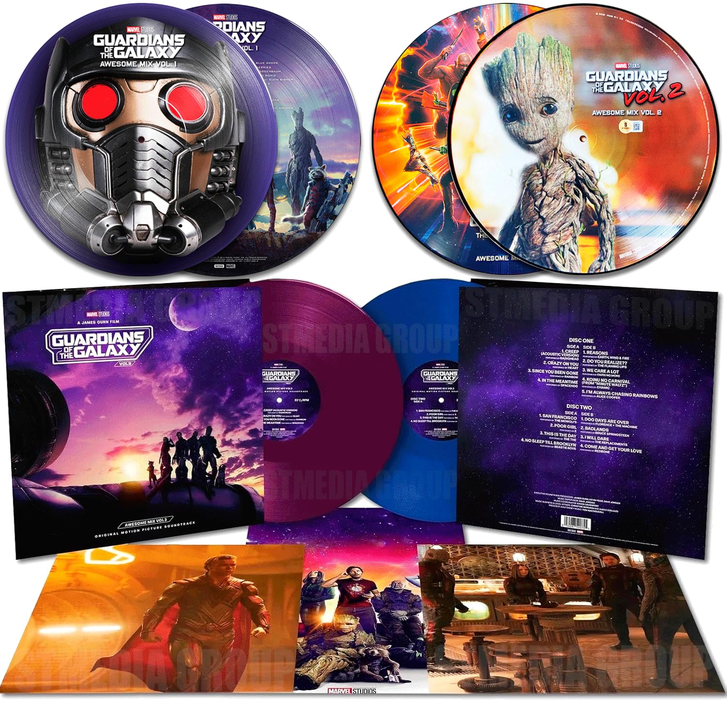 Guardians of the Galaxy Deluxe Collection - Vol.1 / Vol.2 / Vol.3 - Awesome Mix Set