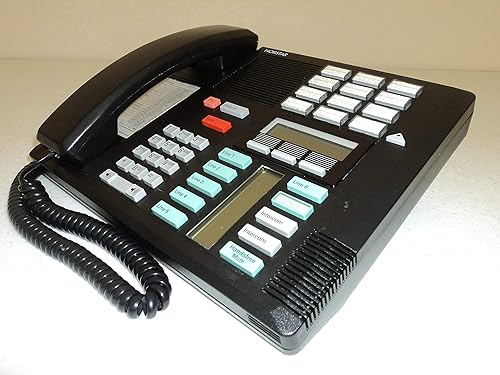 NortelMeridian M7310 PBX - Teléfono de línea 4-7 negro con altavoz (Norstar NT8B20) (renovado)