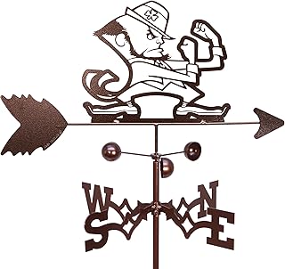 SWEN Products Notre Dame Fighting Irish Weathervane (Adjustable Mount Included)