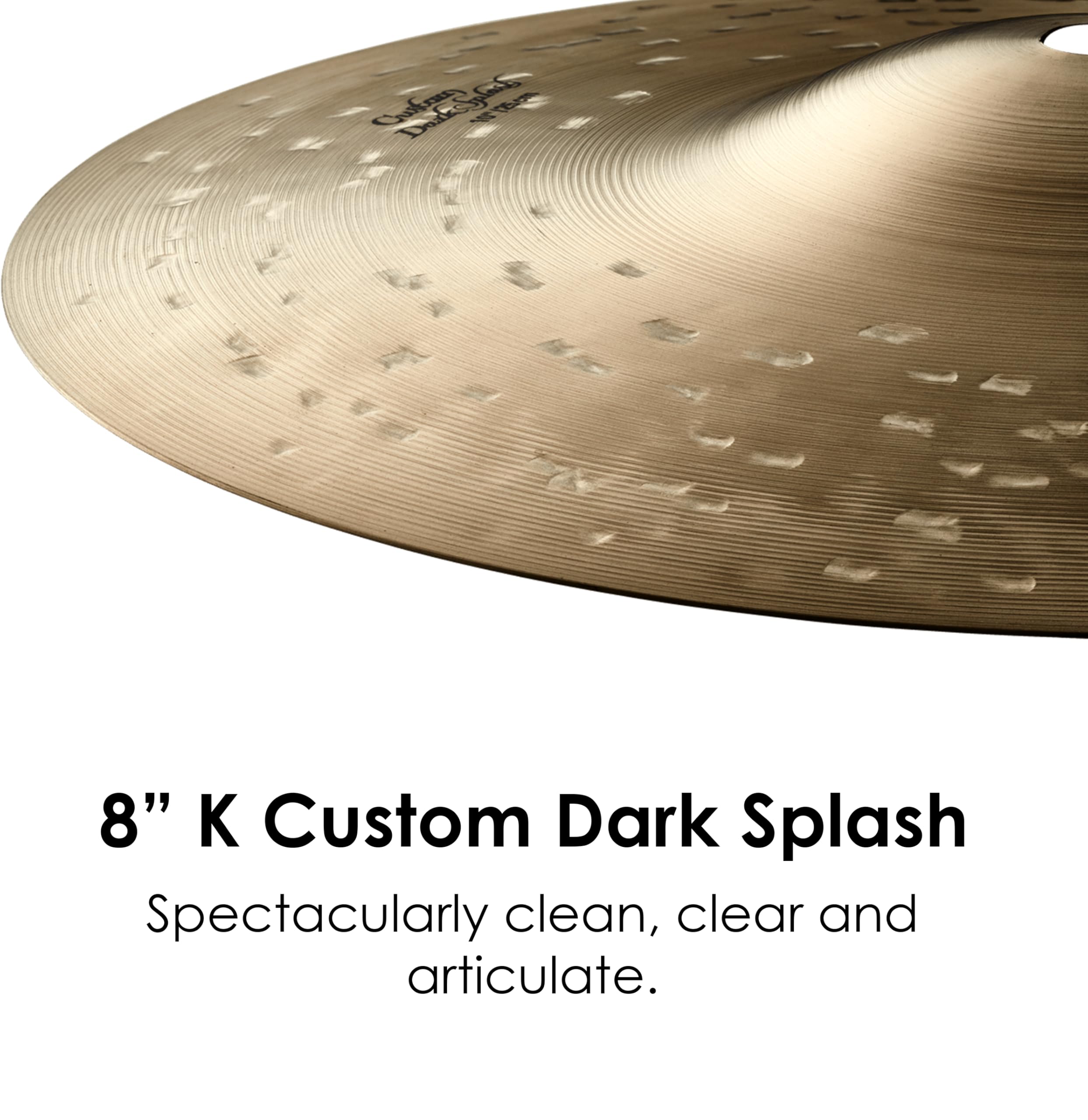 Amazon.com: Zildjian 8 inch K Custom Dark Splash Cymbal