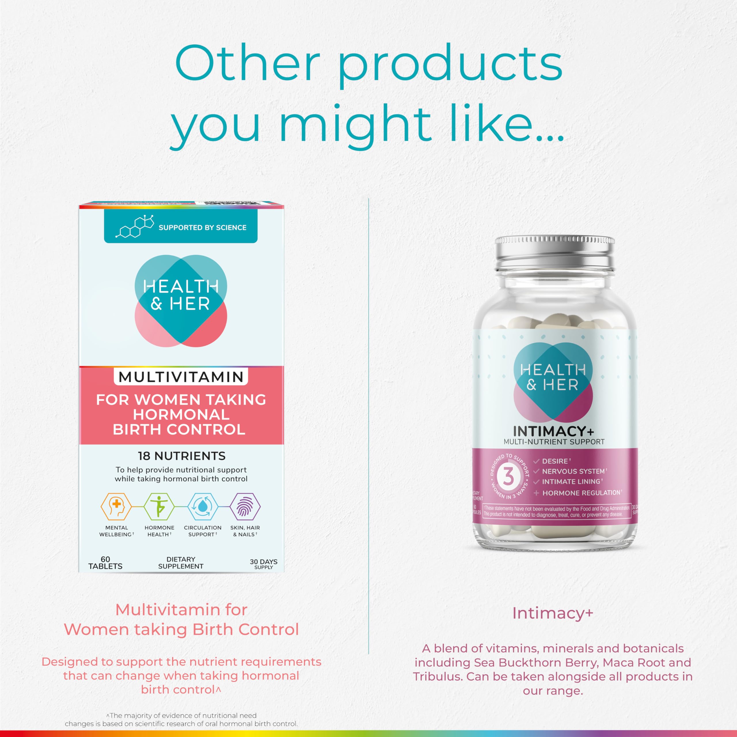 Health & Her Natural Cycles, Women's Multivitamin, Vegan, 30 Day Supply — Amazon image 7