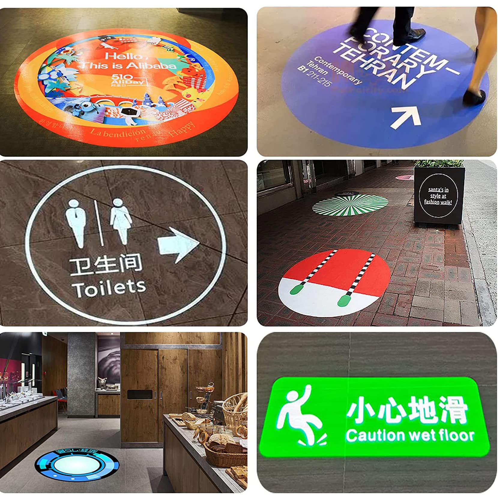 35W LED GOBO Logo Projektor Licht IP67 Wasserdicht für Outdoor Mall Store Bar KTV Restaurant Werbung (Schwarz)