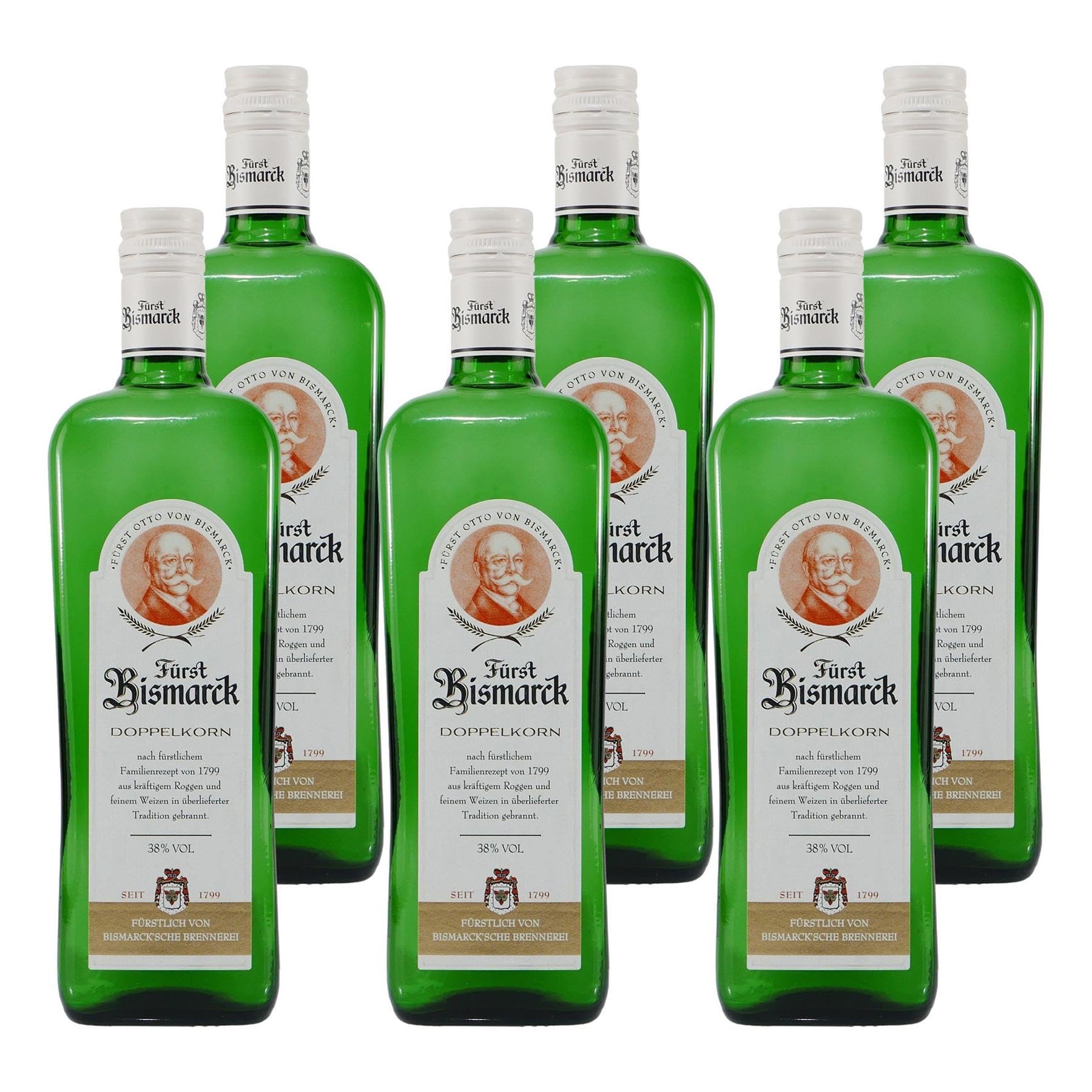 Fürst Bismarck Doppelkorn 38% vol, 6er Pack (6 x 0,7 l)