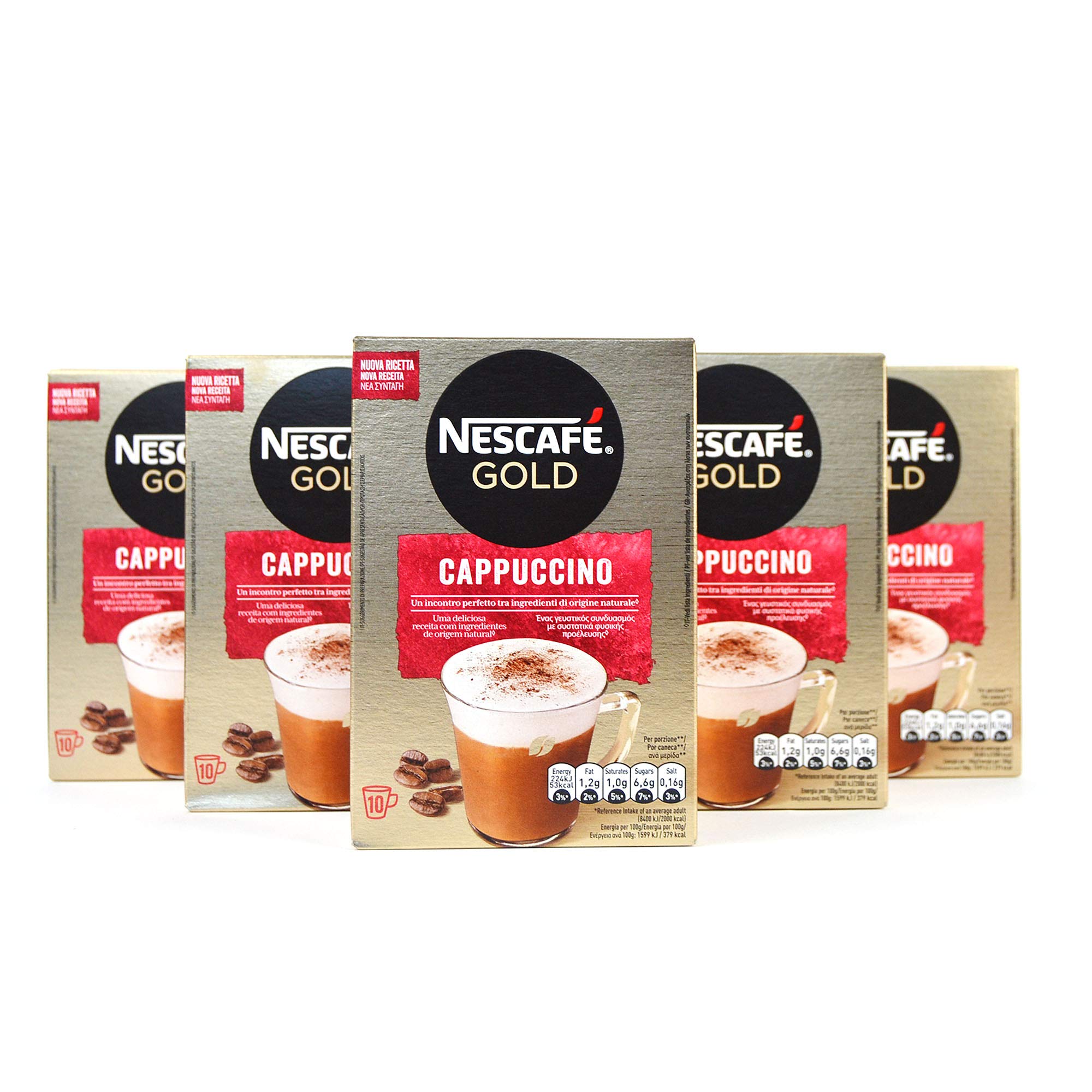 PZ 6 x 10 BUSTINE DA GR 14 PREPARATO IN POLVERE PER CAPPUCCINO NESCAFE CAFFE CON LATTE