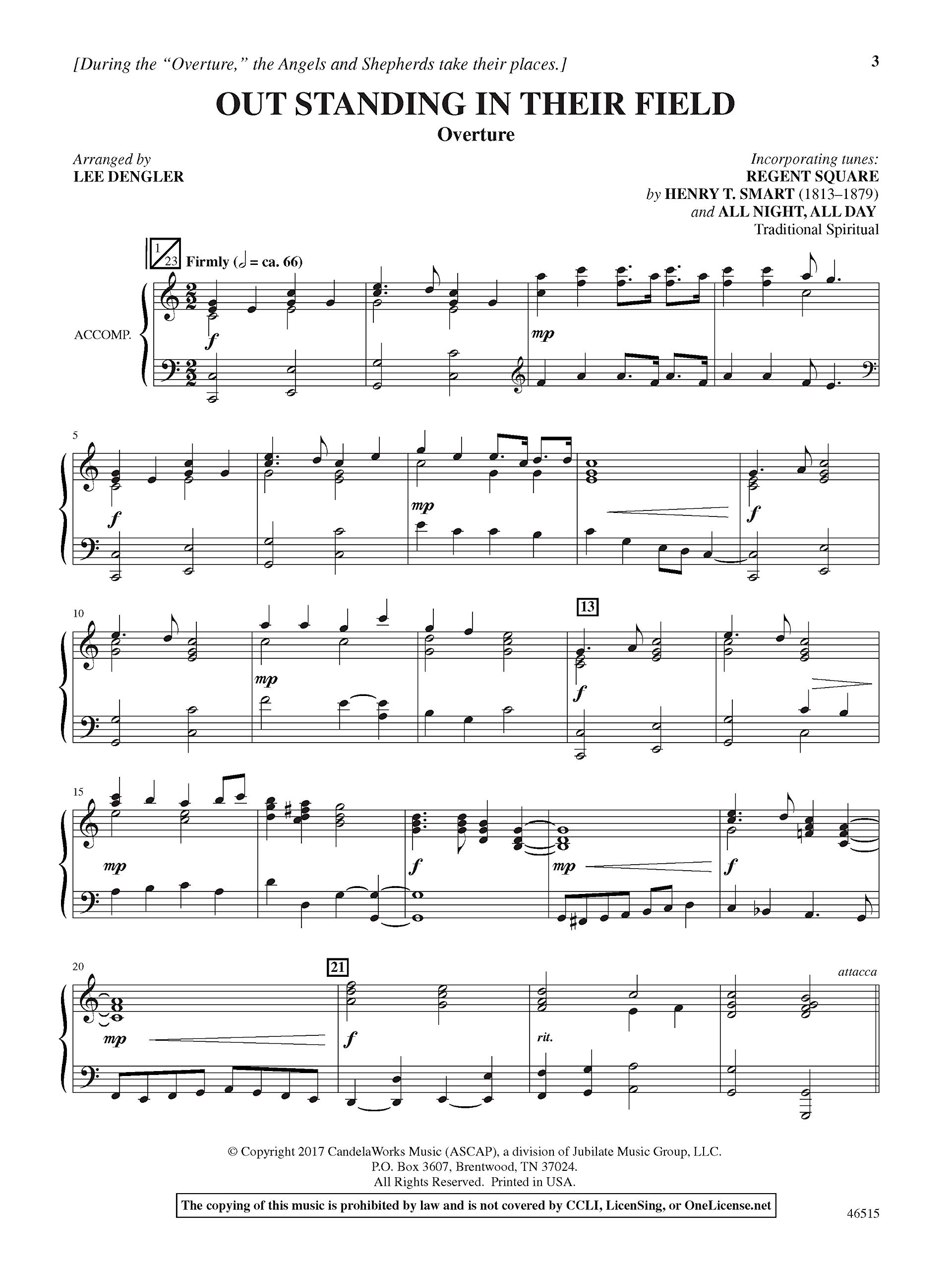 Out Standing in Their Field: A Musical to Bring Good Tidings of Great Joy Director's Kit