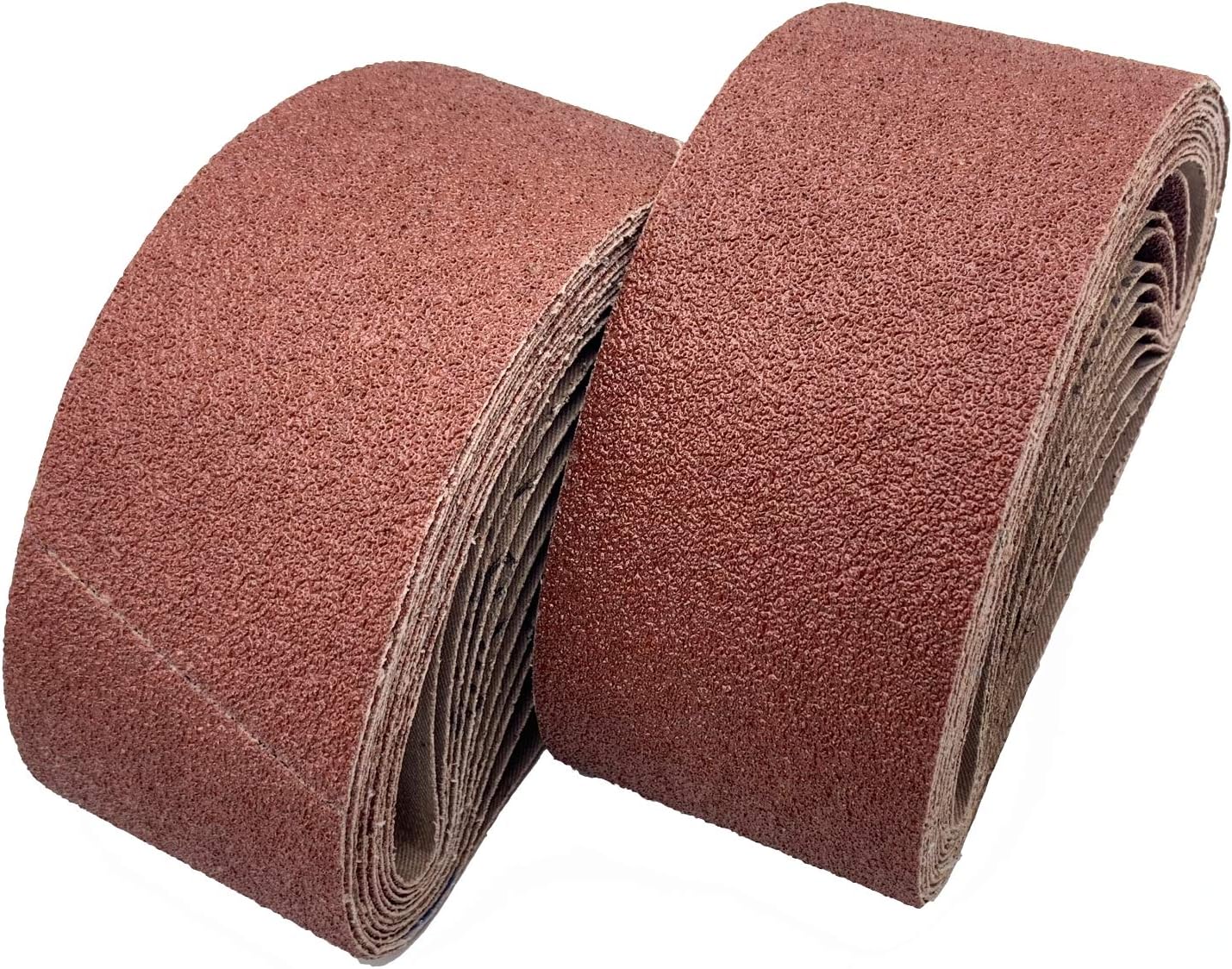 24 Pcs 3x18Inch Aluminum Oxide Sanding Belts (6 Each of 40 80 120 240