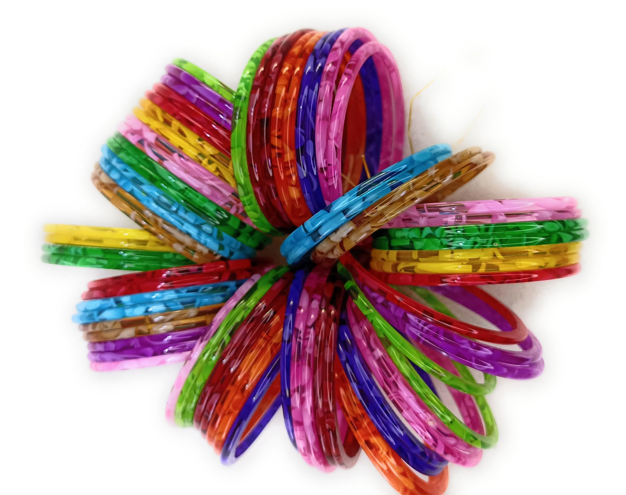 SBS Multicolor Marble Pattern Plastic Bangle set of 72 bangles/12 Colors for Girl Vhild (10-14 year old (58 mm diameter)) (B0CG3PSRSK) Amazon Price History, Amazon Price Tracker