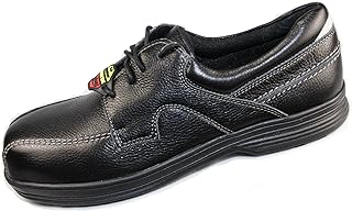 Laforst Mens Seger Non Slip Leather Slip ResiSegert Server Waiter Nurse Slip On Flat Black 14