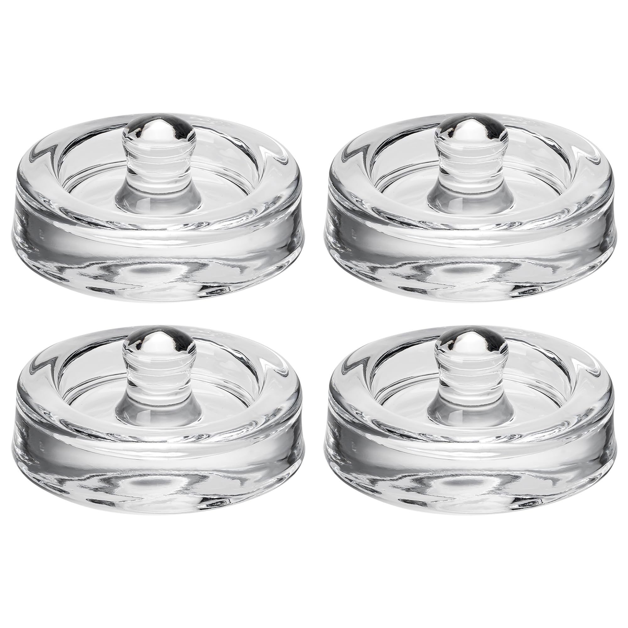 Pesi fermentatori in vetro, 4 pezzi, Ø 8 cm, pesi in vetro per fermentazione, peso fermentazione e pietra di contrappeso per bicchieri di mason a collo largo, crauti, kimchi