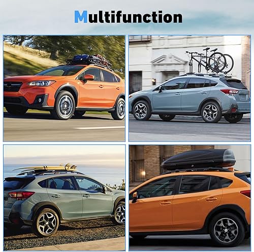 Miniatura 2 de HEKA - Barras transversales para techo para Subaru XV Crosstrek 2013-2026, portaequipajes de aluminio para equipaje, bolsa de carga para kayak,