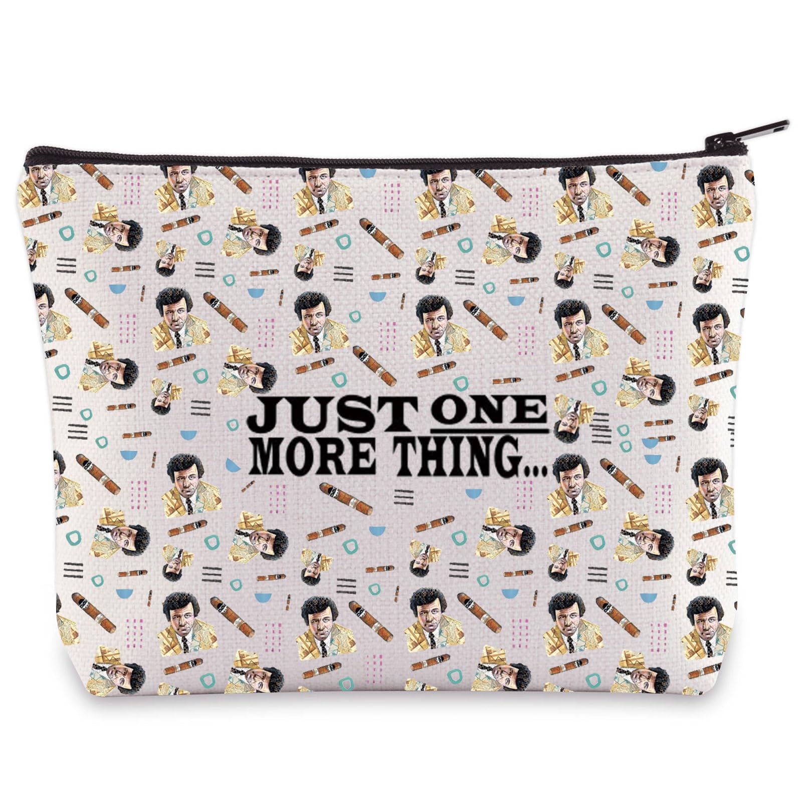 WZMPA Detective Cosmetic Bag Murder Show Fans Gift Just One More Thing Makeup Zipper Pouch Bag Crime Merchandise (Just One More Thing)