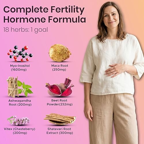 Miniatura 8 de Fertility Hormones+ | Mezcla de hierbas para el bienestar de la mujer | Equilibrio reproductivo y apoyo a la concepción | Probado por terceros,