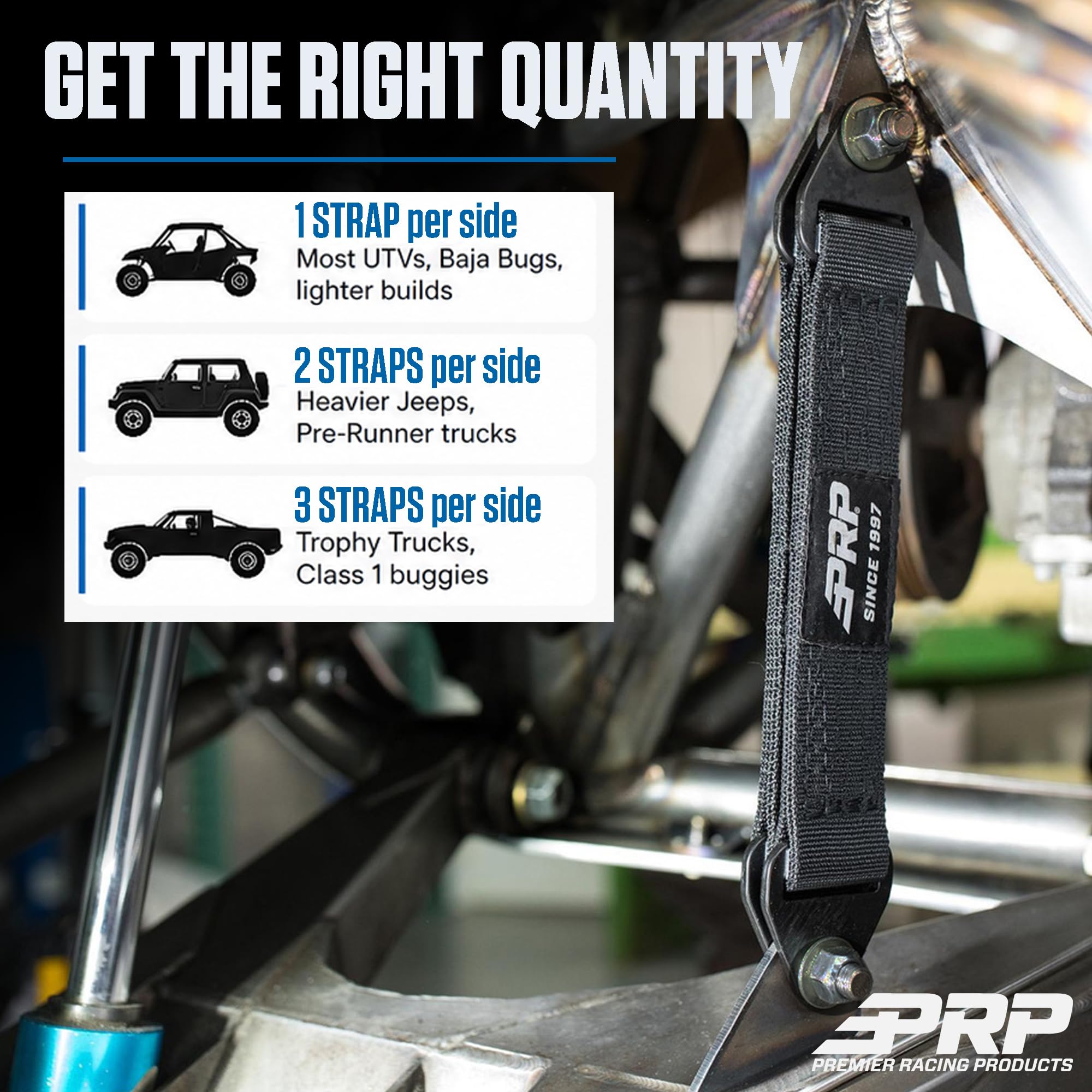 PRP 12″ Limit Strap – 4 Layers Of 10,000 Lb Webbing, Sold Individually (Part F12)