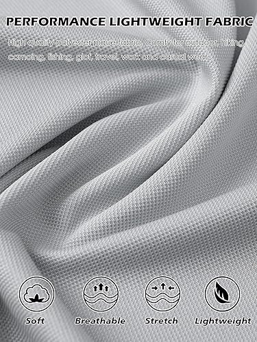 Miniatura 5 de ReFire Gear Polo táctico ligero para hombre, estilo militar, para senderismo, deporte, golf, manga corta, camiseta