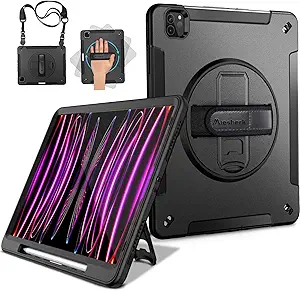 Miesherk iPad Pro 12.9 Case 2022/2021: Military Grade Heavy Duty Shockproof Cover for iPad Pro 12.9 Inch 6th/5th Generatio...