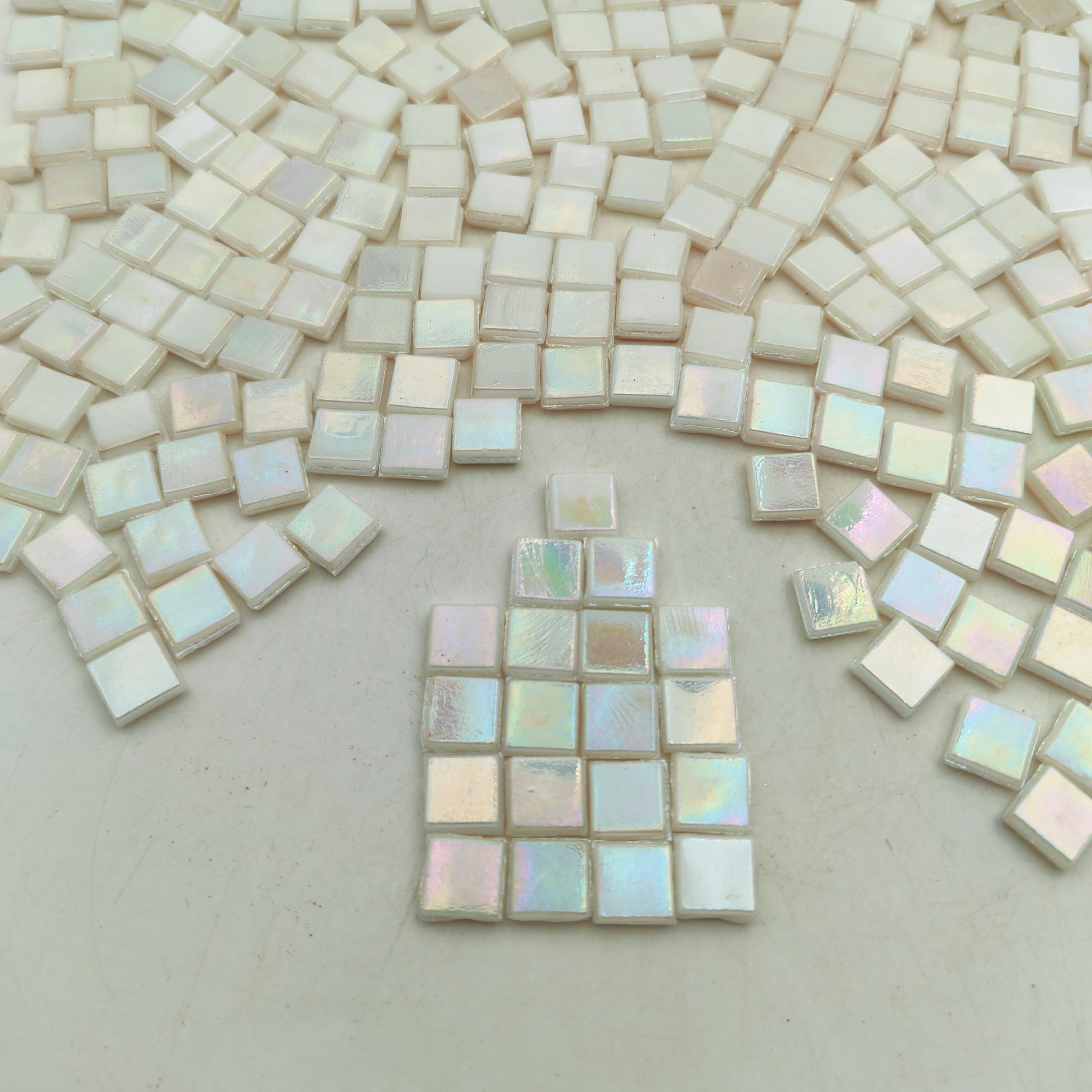 Iridescent Mosaic Glass Tiles