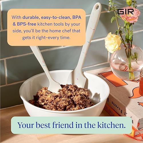 Miniatura 4 de GIR: Get It Right - Espátula de cocina de silicona, utensilios de cocina no tóxicos para utensilios de cocina antiadherentes, cocinar y hornear,
