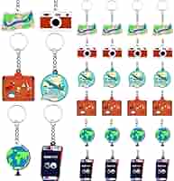Amazon.com: 24 Pack Adventure Keychains Travel Party Key