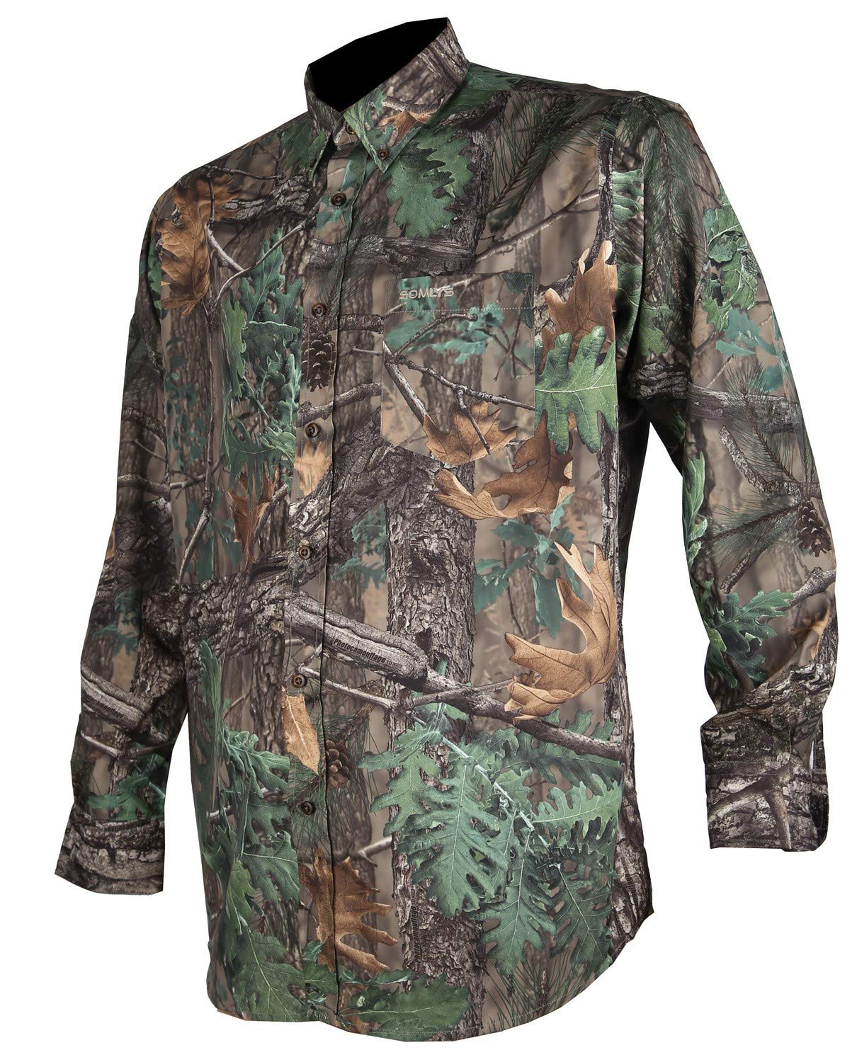 SomlysLONG SLEEVED-SHIRT MAN 502 - CAMO 3DXG - Camo, 42