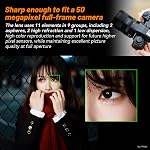 7artisans AutoFocus 50mm F1.8 Objectif plein cadre,F1.8 Grande ouverture,Support Automatique/Manuel d'ouverture et reconnaissance du visage/des yeux,Compatible pour Leica/Panasonic LUMIX S/Sigma L S1,S5,S9 Serise, noir