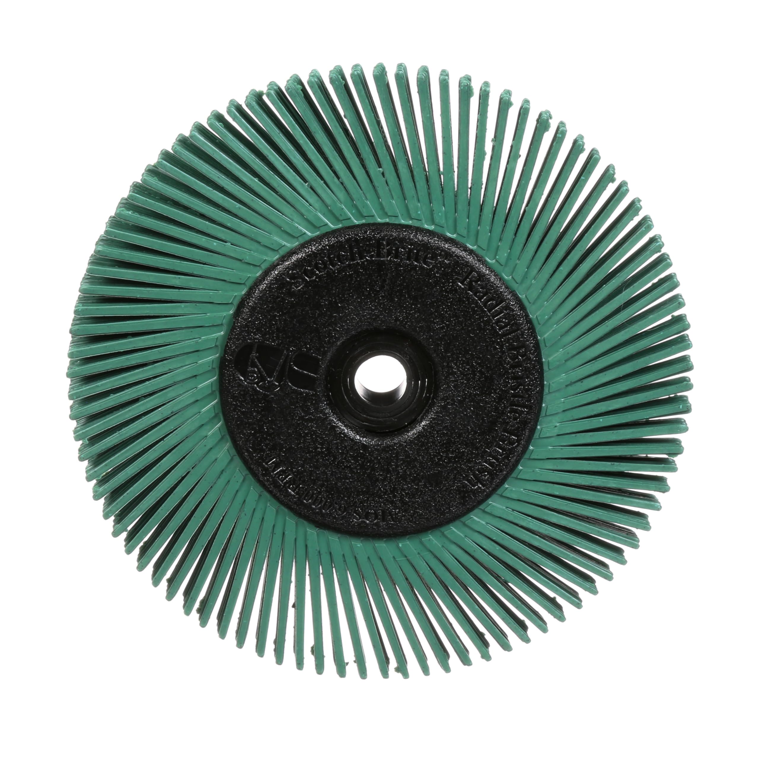Scotch-Brite Radial Bristle Brush BB-ZB mit Kunststoff-Flansch, grün, 152,4 mm x 12,7 mm x 25,4 mm, P50, Typ A, 1 Stück