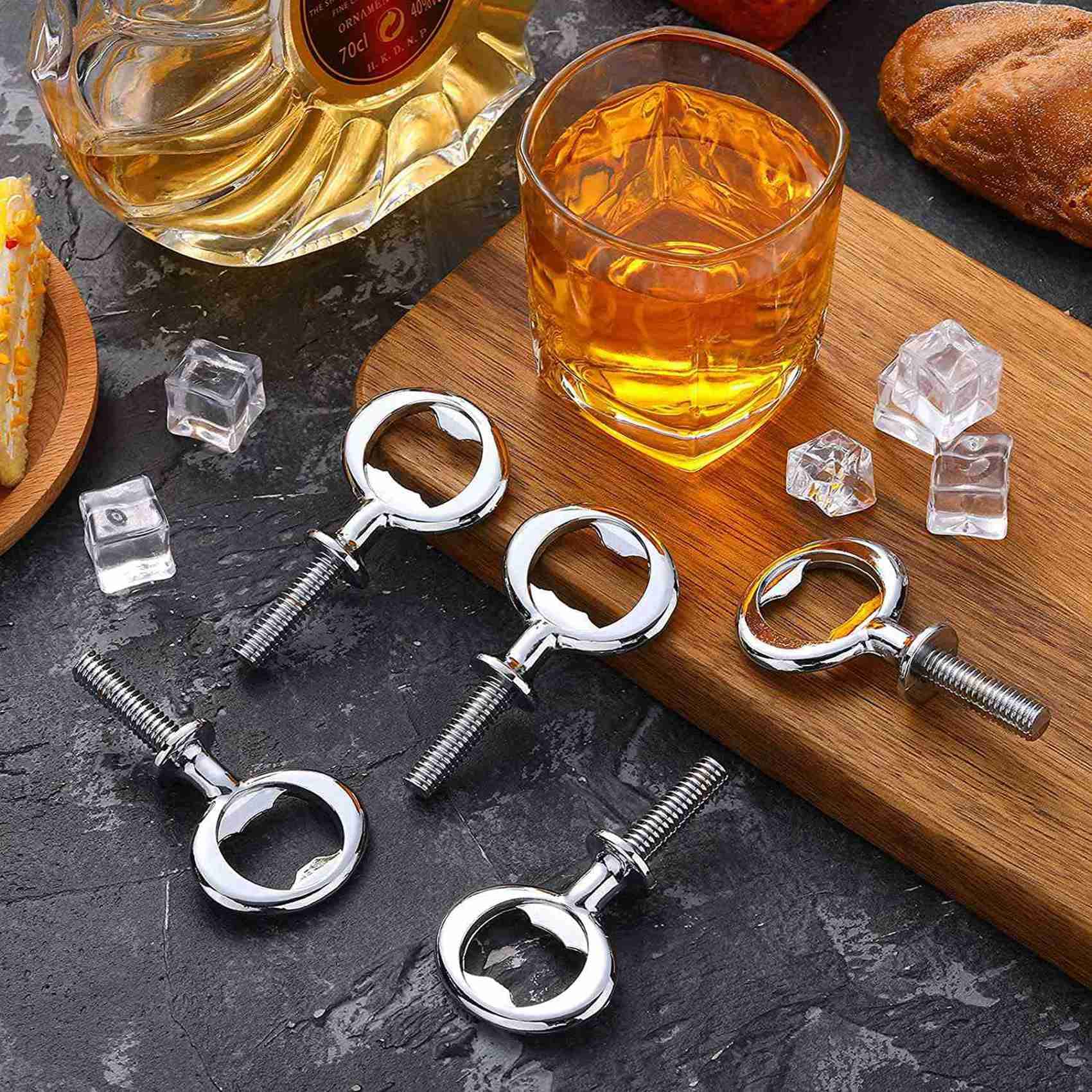 50 Stücke Metall Flaschenöffner Rohlinge Edelstahl Flaschenöffner Einsätze Satz Gewinde Bieröffner Hardware