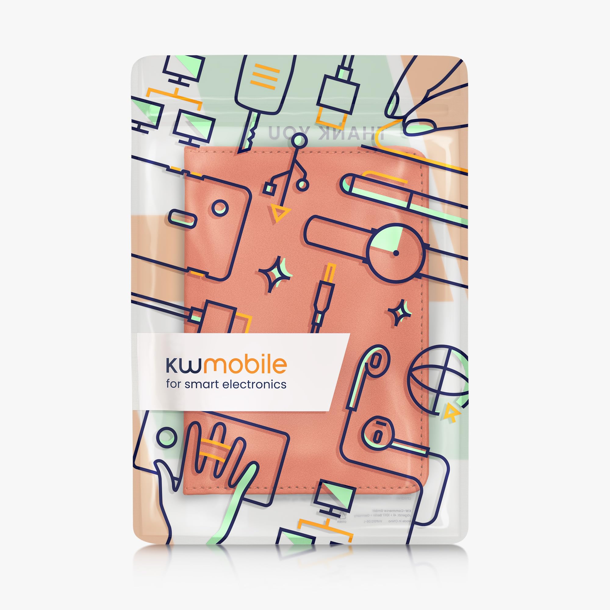 kwmobile Uchwyt rejestracyjny i ubezpieczeniowy – uchwyt na dokumenty i karty pojazdu – skóra PU, 4.7" x 6.9" (open), 3.6" x 5.1" (folded), Nowoczesny