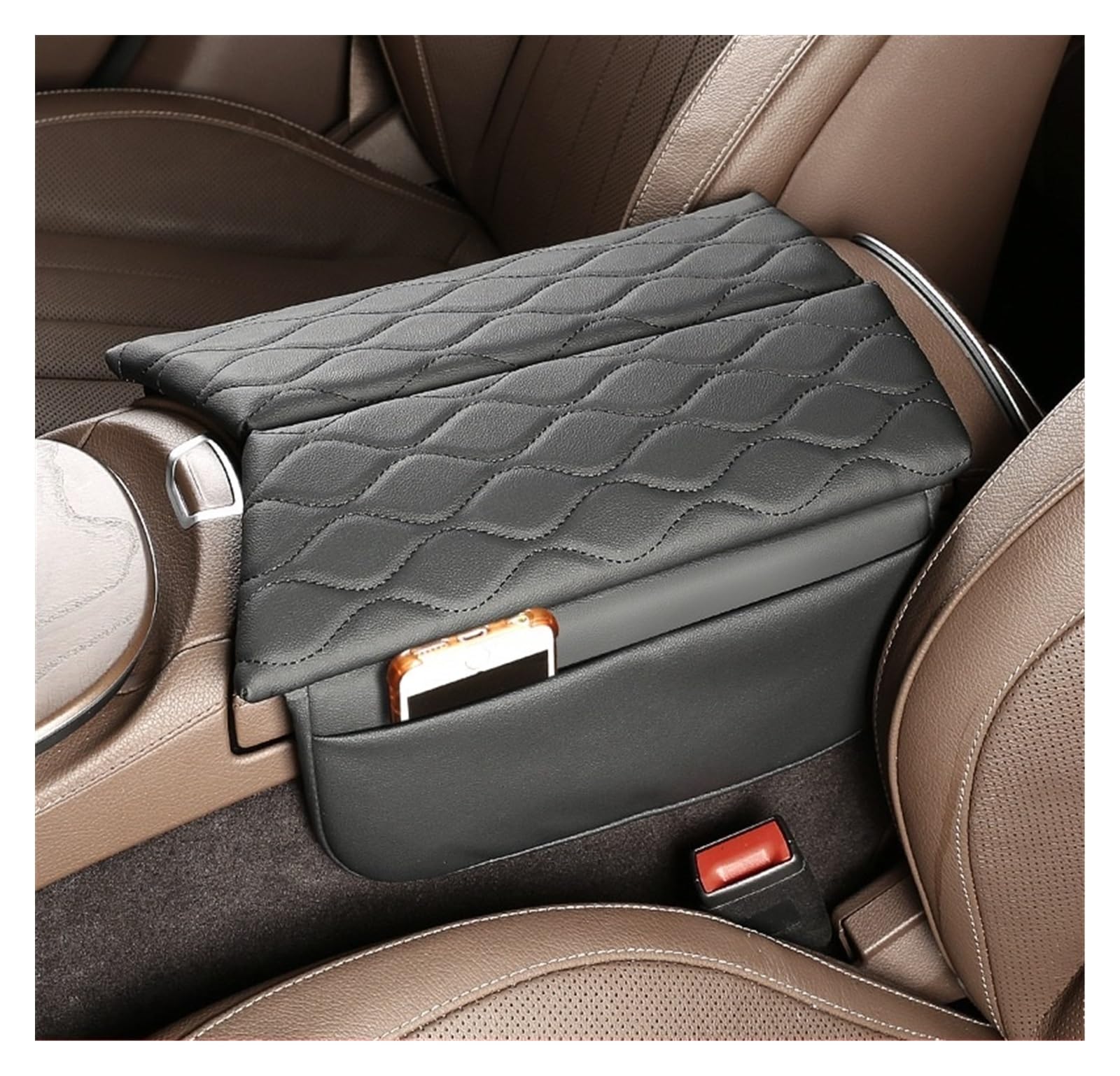 Passend for Mercedes, passend for Benz W213, passend for E, passend for die Klasse 2017–2022, passend for CLS 2018–2022, Konsolen-Armlehnen-Box-Abdeckung, kratzfestes Armlehnenkissen(Left)