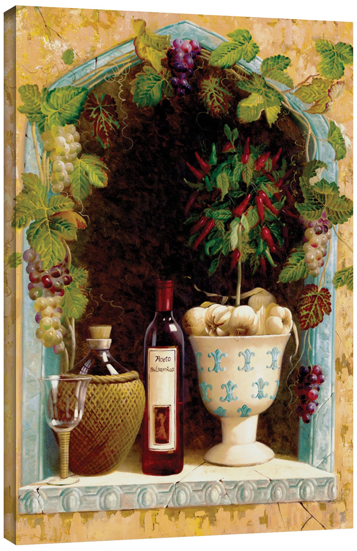 Cuadro Tremont Hill aceite de oliva y vino arco I de 24 x 36 pulgadas para comedor 2